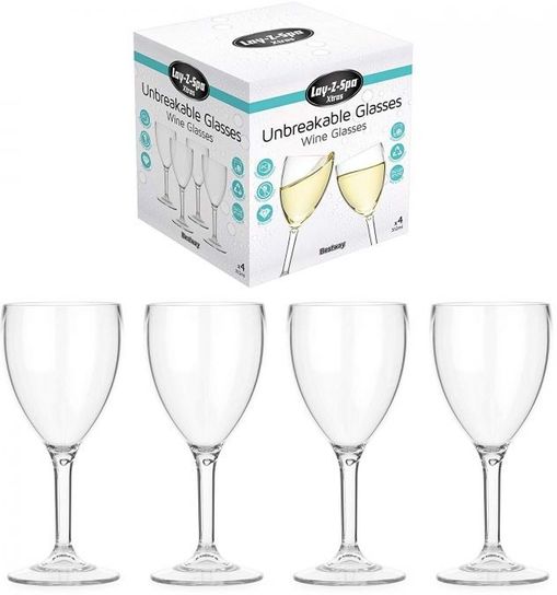 Lay-Z-Spa Premium Polycarbonate Wine Glasses- Pk.4