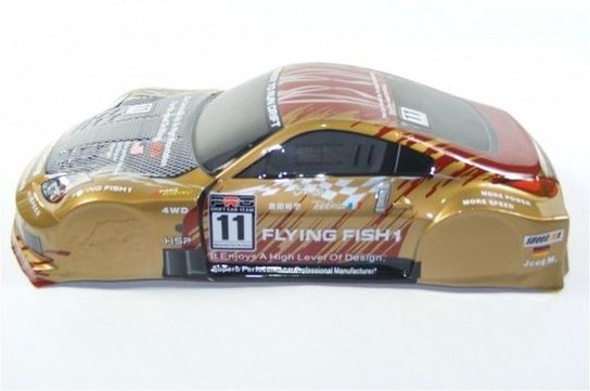 Spare Body for 1:10 Scale Drift Car - Nissan 350Z Gold