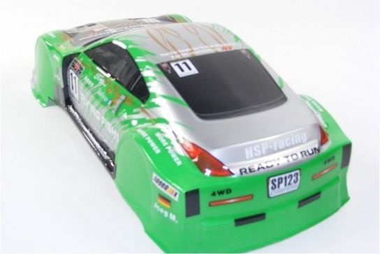 Spare Body for 1:10 Scale Drift Car - Nissan 350Z Green