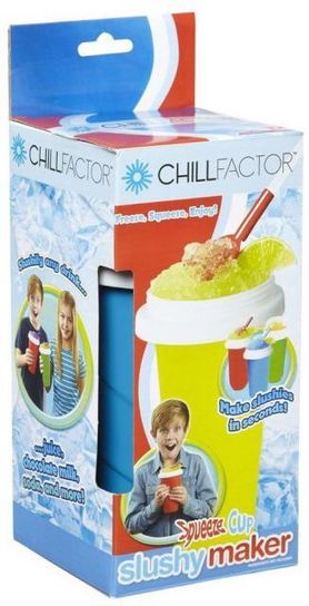 Chill Factor Squeeze Cup Slushy Maker - Set of 4 Cups