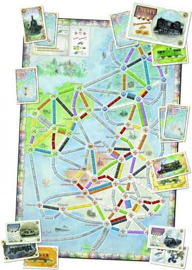 Ticket To Ride United Kingdom and Pennsylvania Game 