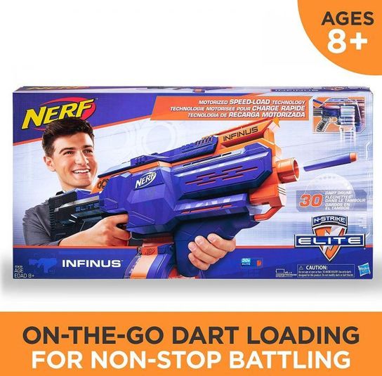 Nerf N-Strike Elite Infinus Blaster With 30 Dart Drum