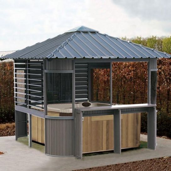 Supreme II Gazebo Grey- 10ft x 10ft