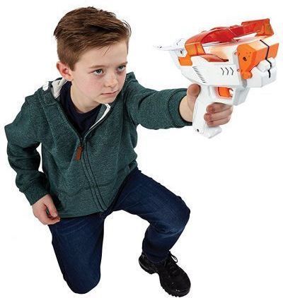 The Ultimate Paper Plane Launcher Shooter Toy - White and Orange