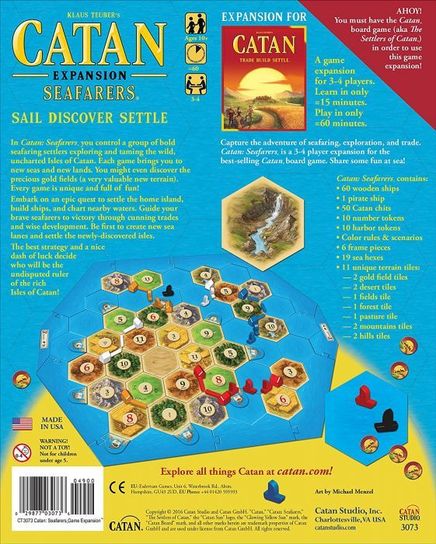  Catan MFG3073 Seafarers Expansion 