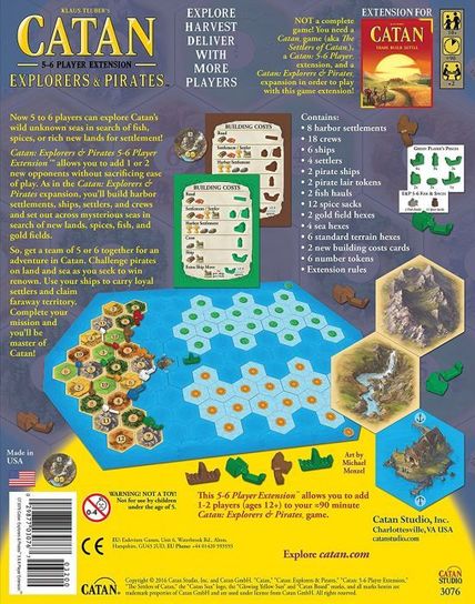 Catan Explorers and Pirates 5 & 6 Player Expansion