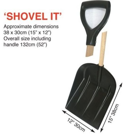 Shovel-It With 3ft Wooden D-Handle