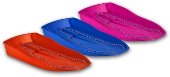Snow Speedster Sledge Toboggan- Pack Of 3 (Red/Blue/Pink)