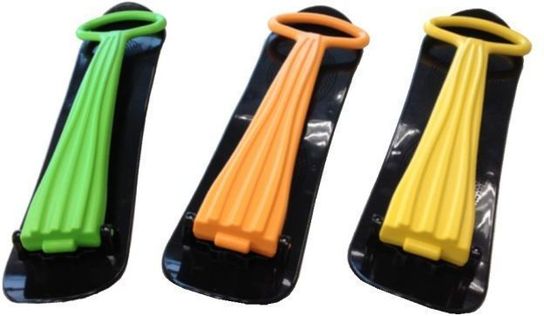 Plastic Snow Scooter- Pack Of 3 (Green/Orange/Orange)