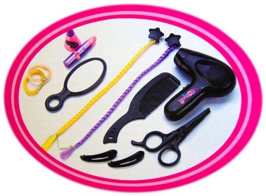 Doll Styling Head Hairdressing Model Play Set Hair Accessories Toy