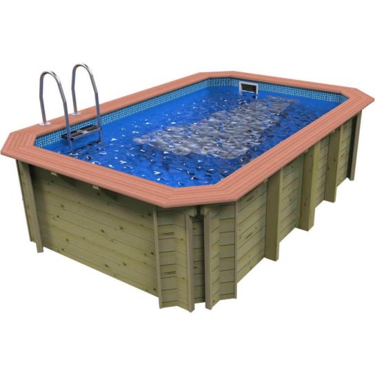 Wooden Exercise Pool With X-Stream Duo Swim Jet - 2.4m x 3.9m