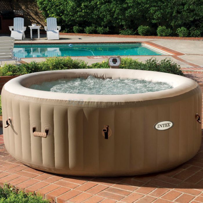 Intex PureSpa 6 Person Bubble Inflatable Hot Tub