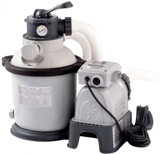 Intex Ultra XTR Frame Round Metal Pool 24ft x 52in With Sand Filter Pump- 26340NP 