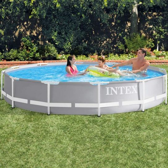 Intex Prism Metal Frame Round Pool 12ft x 30in - 26712NP  