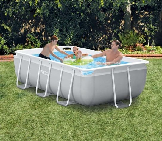 Intex Prism Metal Frame Rectangular Pool 9ft 10in x 5ft 9in x 31 1/2in - 26784NP