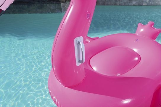 Inflatable Pool Float - Pretty Pink Flamingo Ride on Lilo Lounger by Bestway