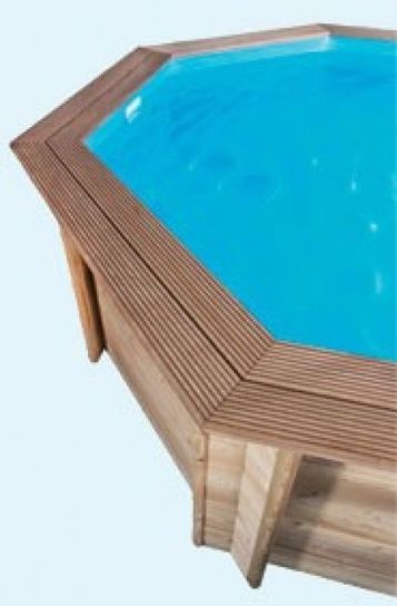 Stretched Octagonal Wooden Pool - 4m x 6.4m by Doughboy