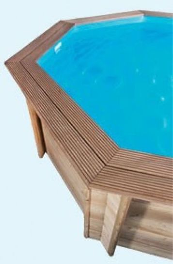 Stretched Octagonal Wooden Pool - 4.9m x 8.4m by Doughboy