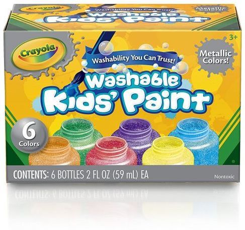 Paint and Clay Washable Metallic Paints by Crayola