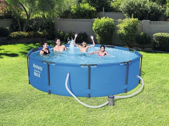 Steel Pro Metal Frame Round Pool - 56416 New Generation - 12ft x 30in by Bestway