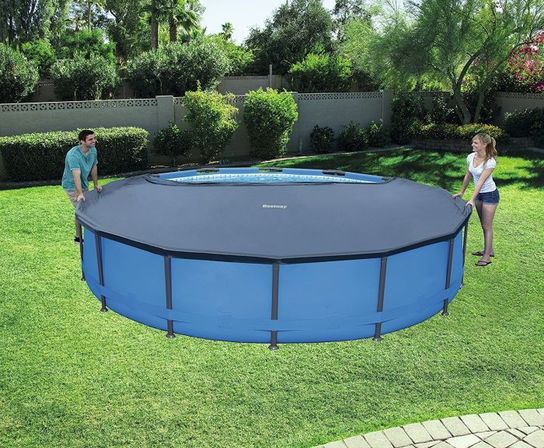 Steel Pro Max Metal Frame Round Pool Package - 56420N - 12ft x 48in by Bestway