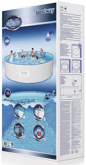 Hydrium Splasher Steel Wall Pool Set - 56607 - 16ft x 42in by Bestway