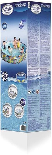 Steel Pro Animal Look Metal Frame Round Pool 10ft x 26in (No Pump)- 56985