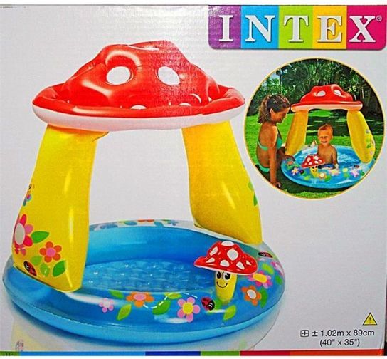 Mushroom Baby Paddling Pool - 57114 by Intex