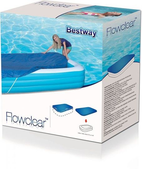 Family Pool Cover - 9ft 8in x 7ft.3in by Bestway