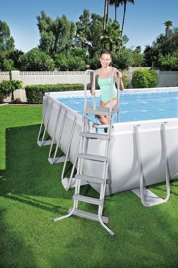 52 Inch Coated Steel Frame Pool Ladder  - 58332