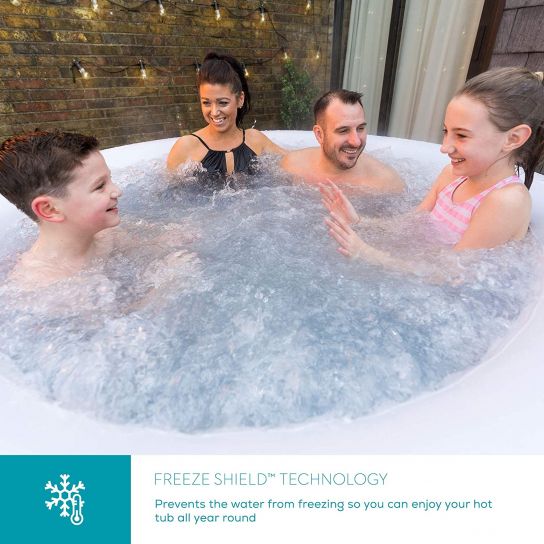 Lay-Z-Spa Miami Hot Tub Inflatable Spa with Freeze Shield Technology