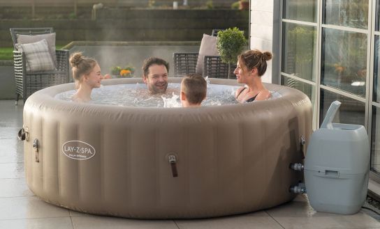 Lay-Z-Spa Palm Springs Hot Tub AirJet Inflatable Spa with Freeze Shield Technology