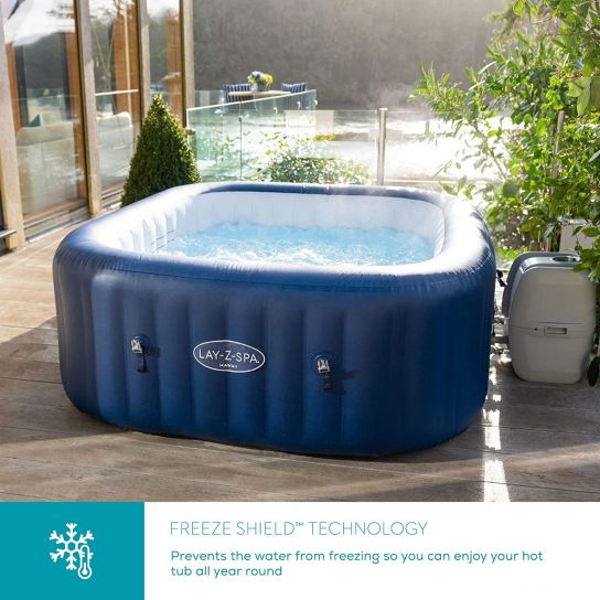 Lay-Z-Spa Hawaii Airjet Hot Tub Inflatable Spa with Freeze Shield Technology