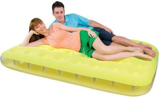 Double Fashion Flocked Air Bed 75" x 54" by Bestway