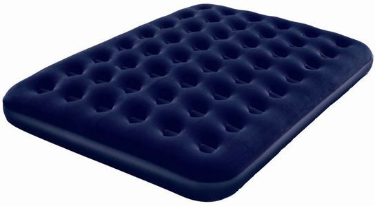Queen Flocked Air Bed With 240V Air Pump 80" x 60" by Bestway