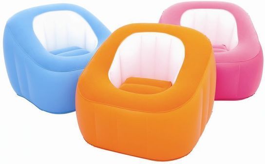 Comfi Cube Orange Inflatable Chair
