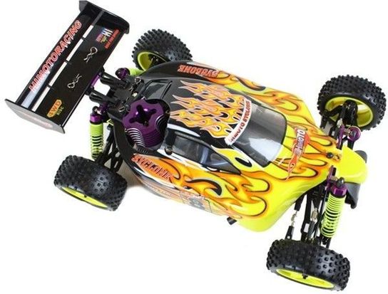 Radio Controlled Himoto Syclone Nitro Powered Racing Buggy - Sun Fire