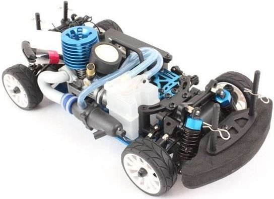 Radio Controlled 1:16 Nitro Road Warrior Car 9116 - Carbon Blue