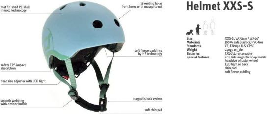 Scoot & Ride Helmet XXS-S Steel