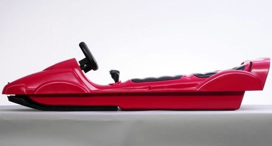 Snow Double Racer Red Sledge- Pack Of 3
