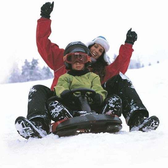 Snow Space Black Sledge Toboggan