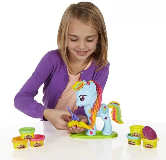 Hasbro Play-Doh Rainbow Dash Style Salon