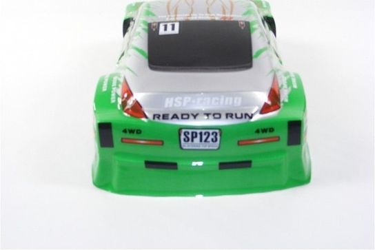 Spare Body for 1:10 Scale Drift Car - Nissan 350Z Green