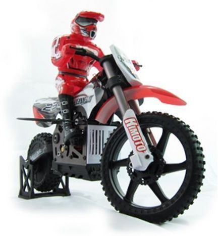 Radio Controlled Himoto RTR 1:4 Scale Motocross Bike Gyro Burstout Red