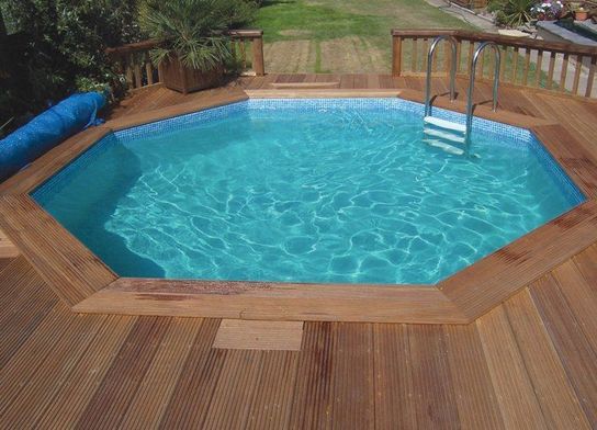 Eco Octagonal Wooden Pool - 5.5m x 5.5m by Plastica