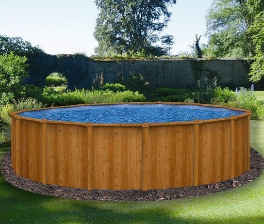 Canyon Wood Effect Steel Pool 3.9m