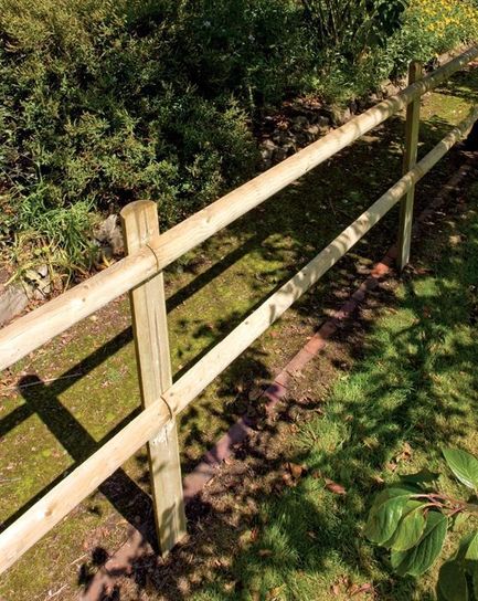 Half Round Post & Rail Fencing