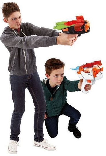 The Ultimate Paper Plane Launcher Shooter Toy - White and Orange