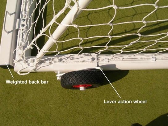 4 Lever Lift Wheels for Freestanding Football Goals