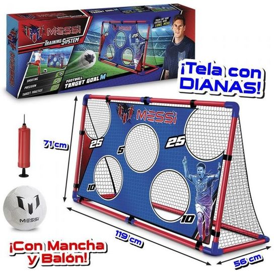 Messi Training Goal And Ball And Pump
